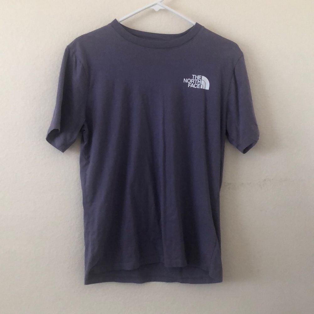 gently used purple north face tee